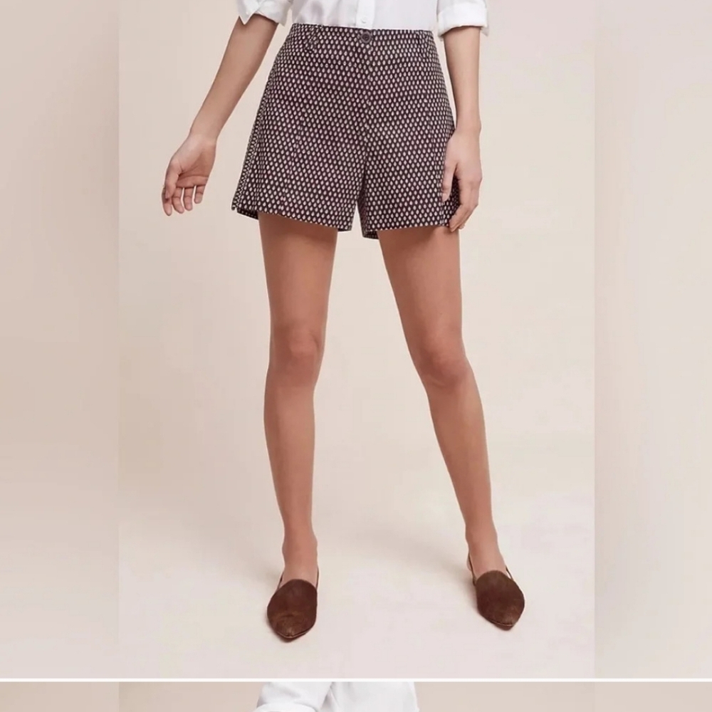 Chic Cartonnier by Anthropologie Patterned high rise shorts
